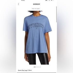 Givenchy Logo Game Day T-shirt Oversized S